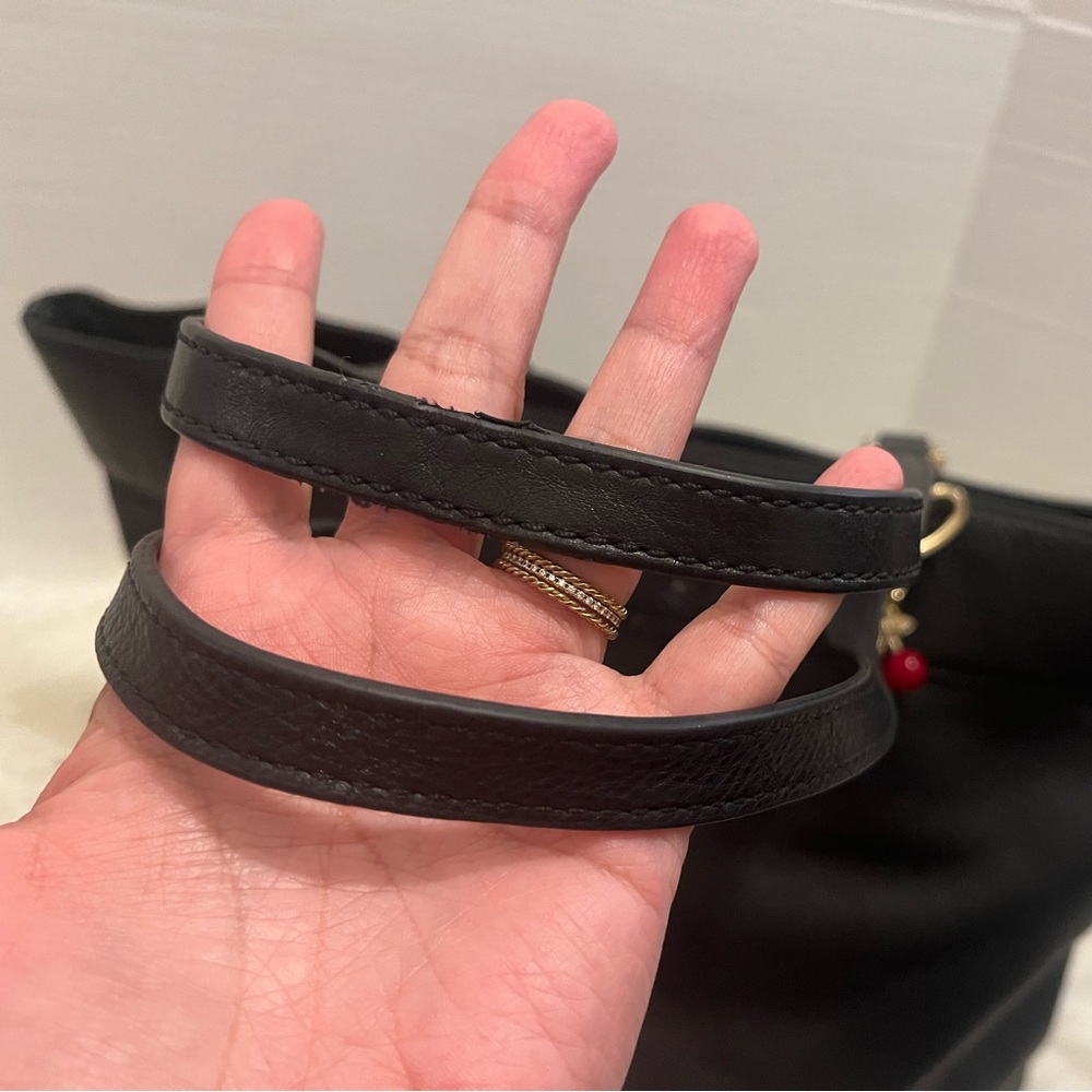 Tory Burch Black Leather Tote - Picture 8 of 12